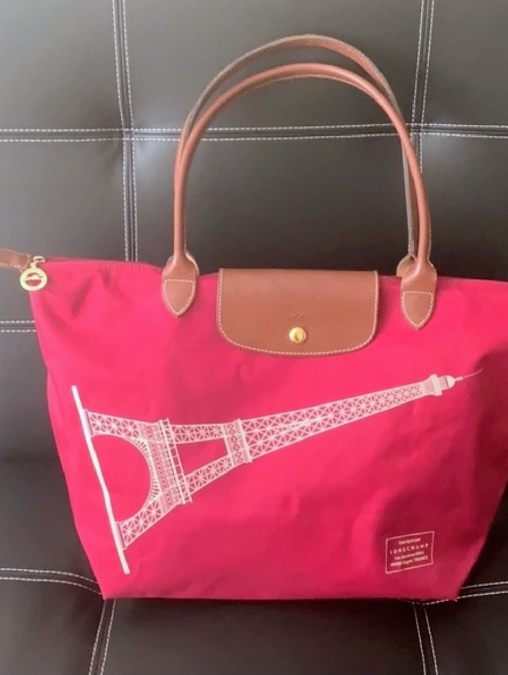 Longchamp Le Pliage Paris Eiffel Tower Limited Eddition Tote